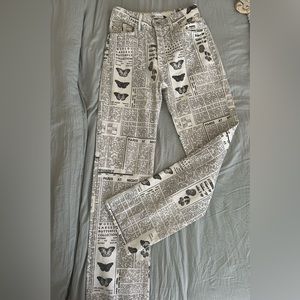 Zara Newspaper Pants